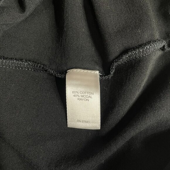 J. Jill Cardigan Top Womens Medium Black Cotton Modal Blend Knot Front - Picture 7 of 8